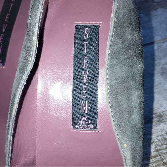 Steven by Steve Madden Gray Suede Heels Size 8.5M - Picture 6 of 8